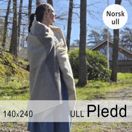 Storrutet i grå og hvit