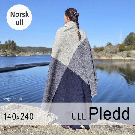 Naturpledd Blått&Grått